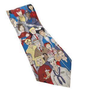 Moose International Silk Necktie Civil Service Proud To Serve